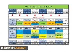 ❇️ جدول زمانبندی انتخاب واحد نیمسال دوم 022 و جدول زمانبندی حذف و اضافه نیمسال دوم 022 2